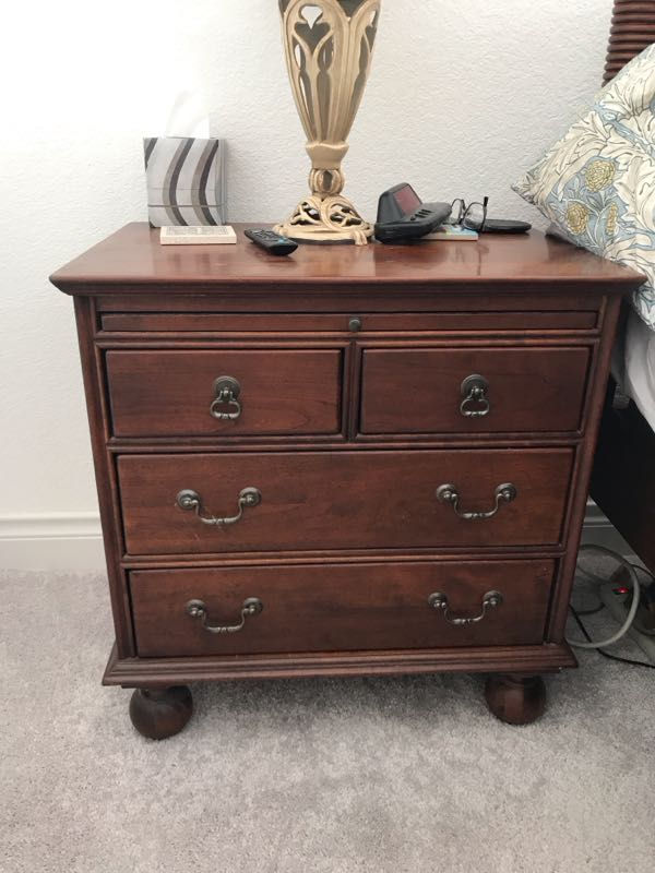 Nightstand before refinishing